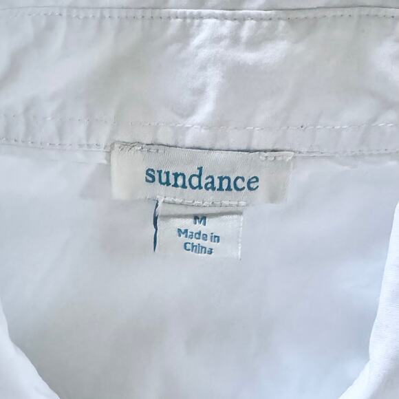 Sundance Auriane Tuxedo Oversized Long Sleeve Button Down Shirt in White Size M - Picture 4 of 6